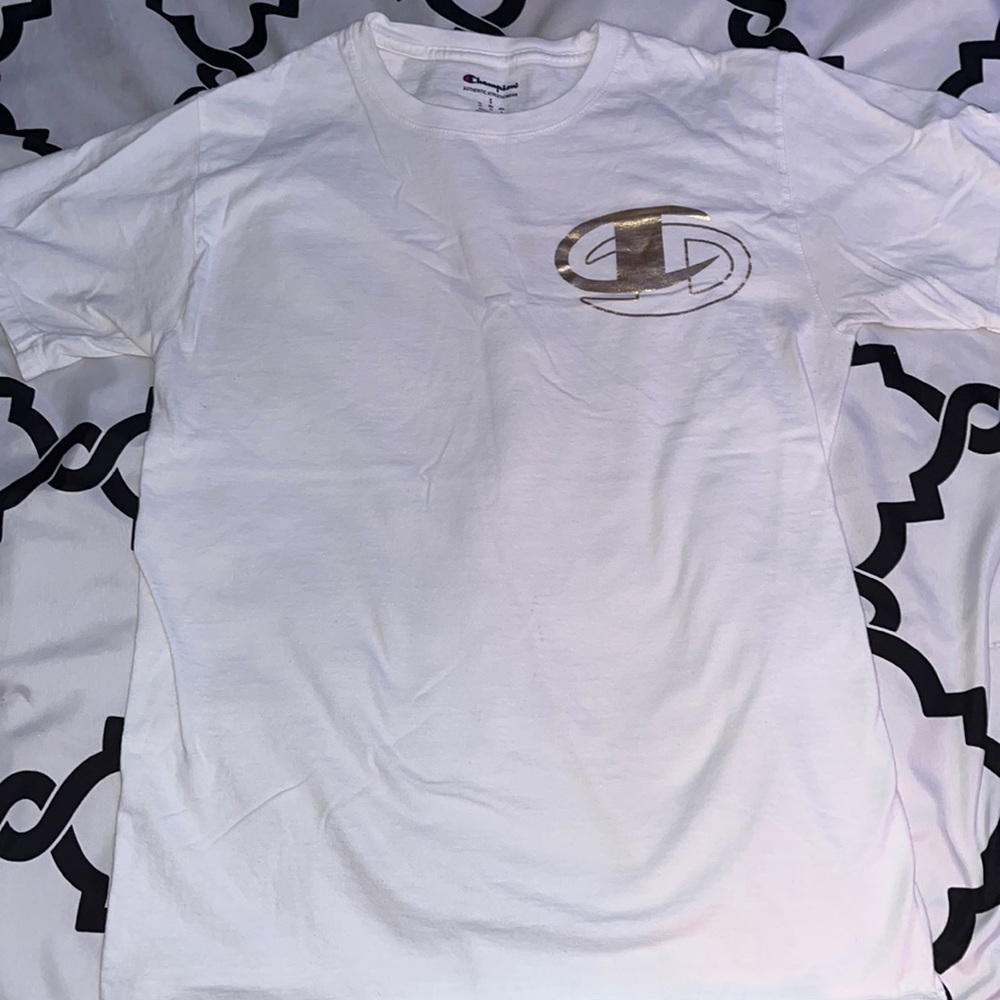 Champion White Short Sleeve T-Shirt